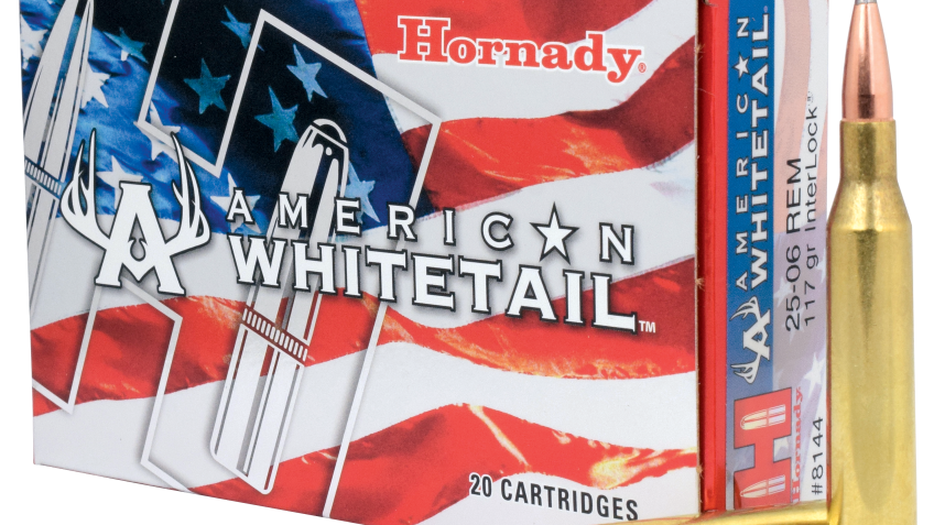 Hornady American Whitetail .25-06 Remington 117 Grain Centerfire Rifle Ammo