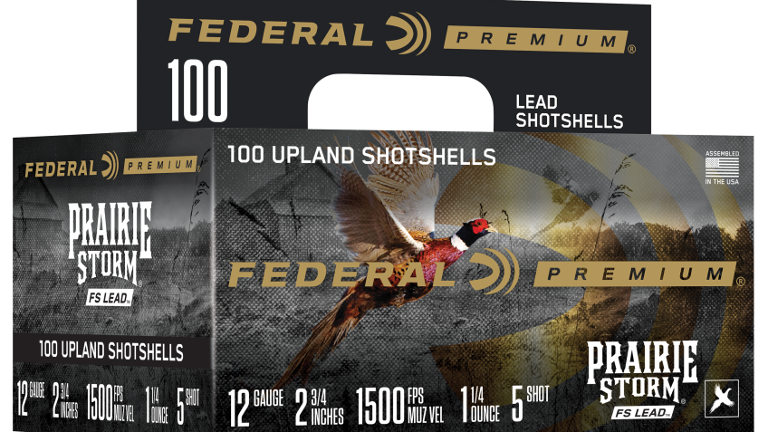 Federal Premium Prairie Storm FS Lead Shotshells 100-Pack – 12 Gauge – #5 – 2.75