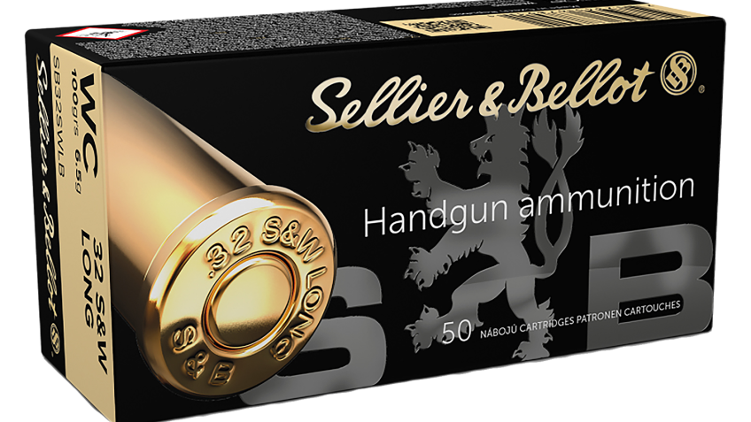 Sellier & Bellot .32 S&W Long 100 Grain Wadcutter Handgun Ammo