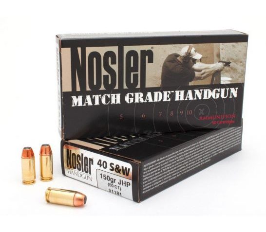 Nosler ASP .40 S&W, 150gr, JHP – 50 Rounds [MPN: 51181]