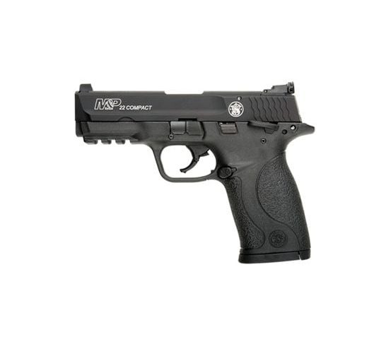 Smith & Wesson 108390 M&P Compact 22 LR 3.60" 10+1 Black Black Armornite Aluminum Slide Black Polymer Grip