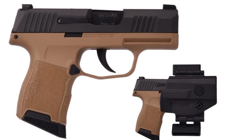 SIG SAUER P365 9mm 3.1" 10+1 Black/fde Pck Or