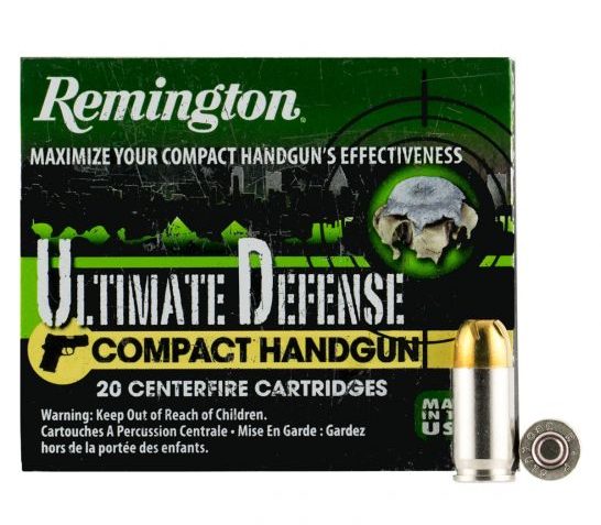 Remington Ultimate Defense .380 ACP, 102gr, JHP – 20 Rounds [MPN: 28964]