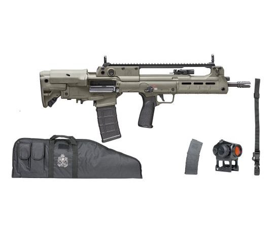 Springfield Armory Hellion Gear Up Package 5.56mm NATO 16in OD Green Semi Automatic Modern Sporting Rifle – 30+1 Rounds