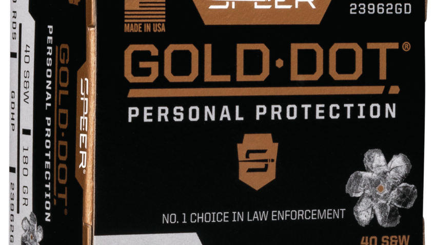 Speer Gold Dot .40 S&W, 180gr, HP – 20 Rounds [MPN: 23962GD]