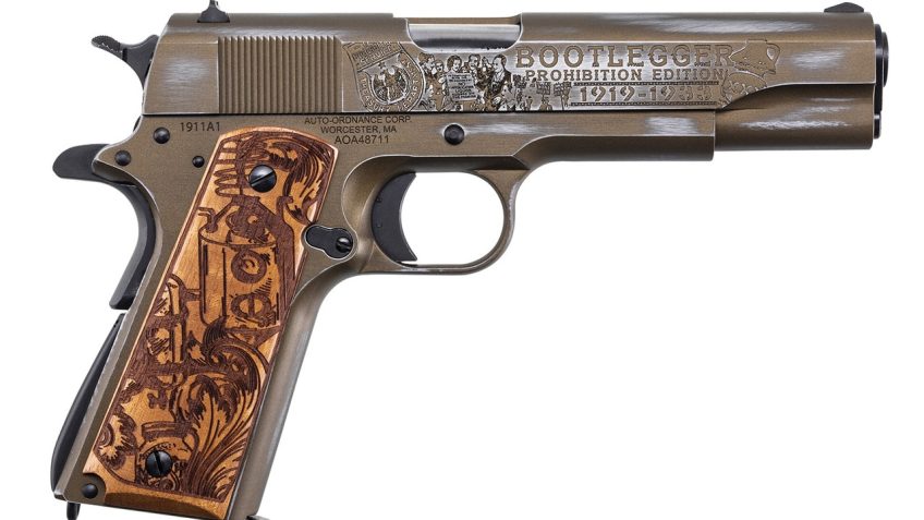 Auto-ordnance 1911a1 .45acp – Bootlegger Wood Grips