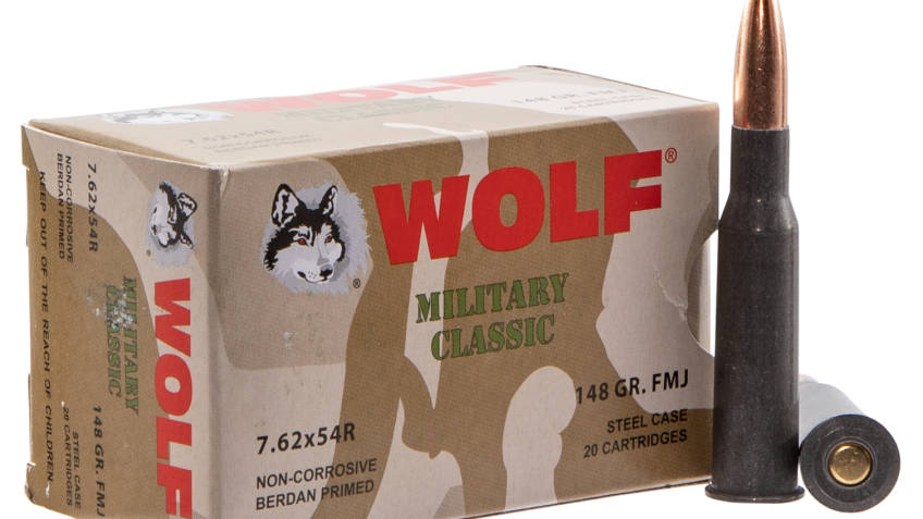 Wolf Military, Wolf Mc76254r148  Mlt 7.62x54r Fmj 148  500