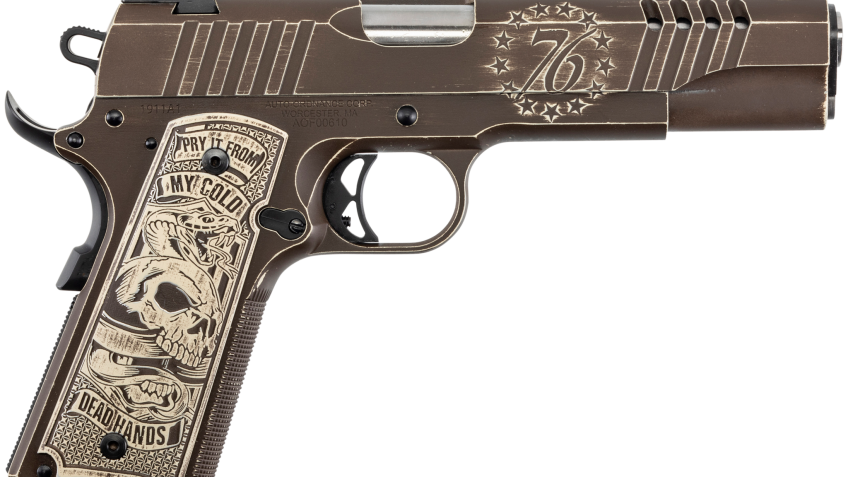 Auto-ordnance 1911 45acp 5" 7rd Colored Custom Engraved