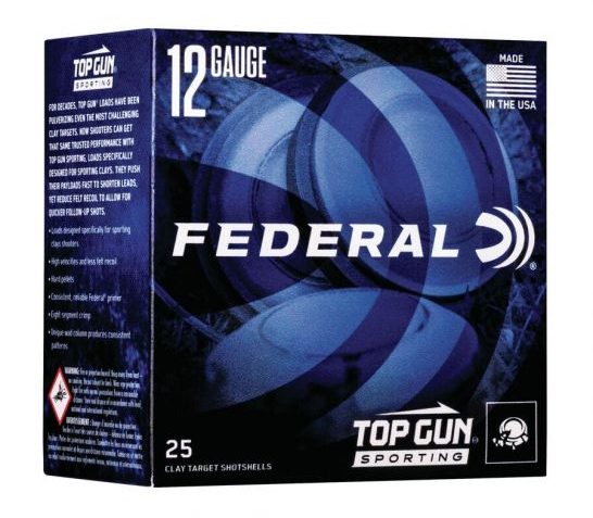 Federal Top Gun 12 GA, 2-3/4in. 1oz. #7.5 Shot, – 25 rounds [MPN: TGSH1275]