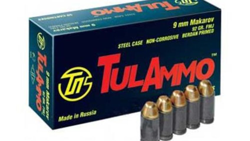 Tulammo Handgun, Tula Ta918092 9x18mak   92 Fmj   50/box