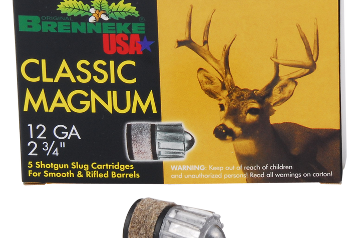 Brenneke Magnum 12 GA, 2-3/4in. 1-1/8oz. Slug – 5 Rounds [MPN: SL122CLM]