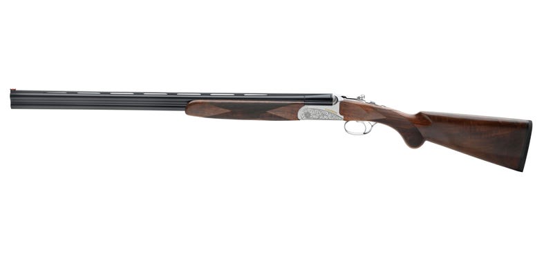 Fausti USA Caledon 16 Gauge 28" Vent Rib Barrel 2.75" Chamber 2 Rounds Walnut Stock Blued Barrel Finish Silver Receiver with Engravings 15602 Over/Under Shotgun