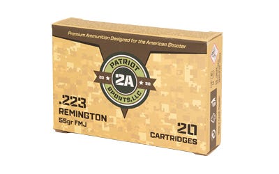 STV Patriot .223 REM, 55gr, FMJ [MPN: P223055F] – 20 rounds