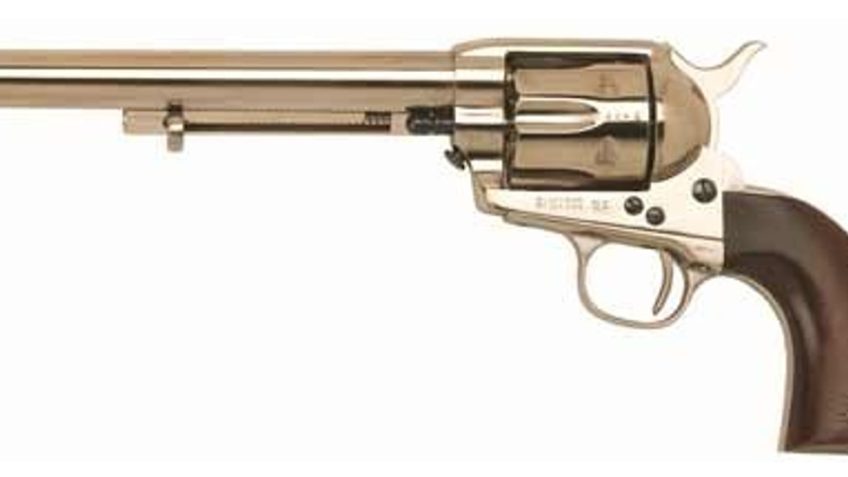 Cimarron Cavalry Scout .45 Long Colt 7.5" 6rd Polished Nickel/walnut