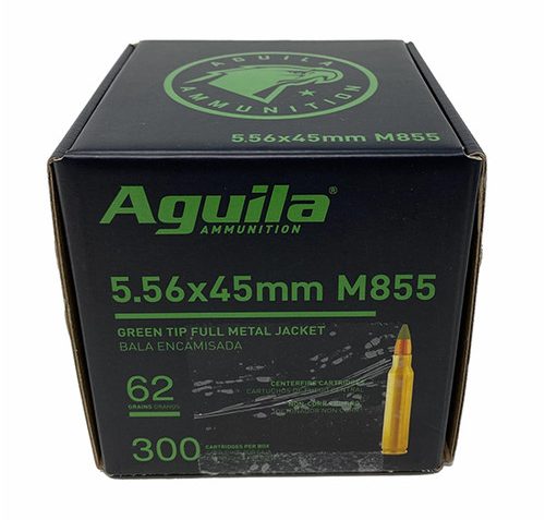 AGU 5.56MM 62GR M855 GRN TIP BULK PACK 300/box