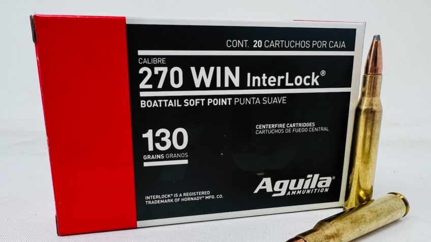 Aguila Interlock .270 WIN, 130gr, BSP [MPN: 8053AG] – 20 rounds