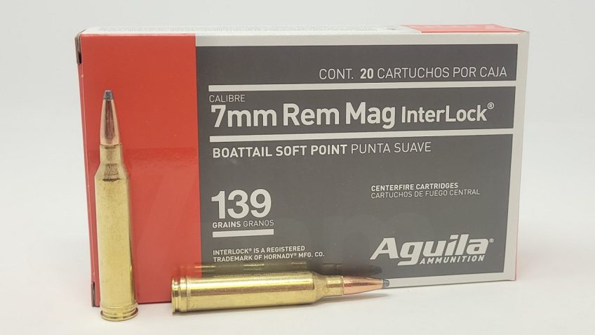 Aguila Interlock 7MM REM MAG, 139gr, BSP [MPN: 8108AG] – 20 rounds