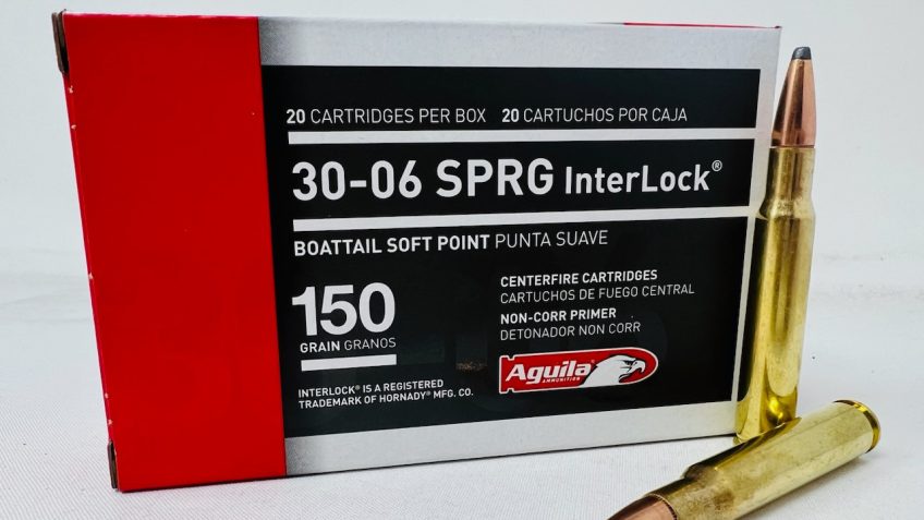 Aguila Interlock .30-06 SPRINGFIELD, 150gr, BSP [MPN: 8108AG] – 20 rounds