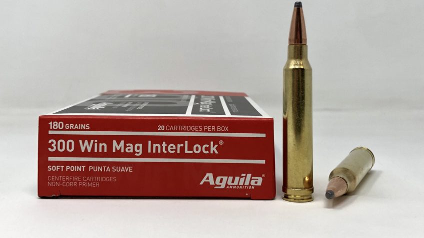 Aguila Interlock .300 WIN MAG, 180gr, Interlock SPBT [MPN: 82044AG] – 20 rounds