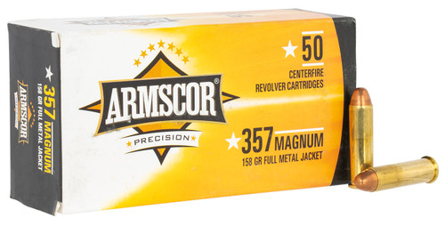 Armscor Pistol Ammo, Arms 50422 Cal.357 Magnum Fmj 158-gr     50/box