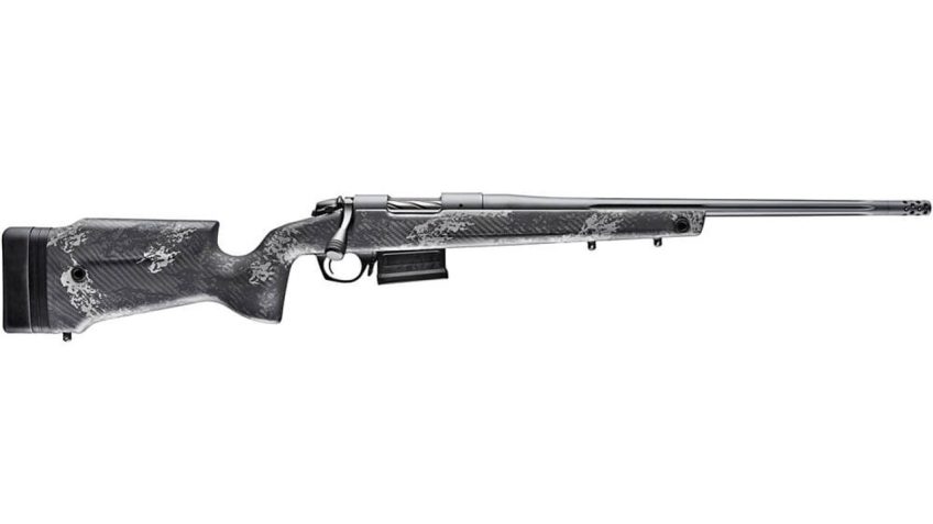 Bergara Crest Carbon 308 Winchester, 20" Threaded Barrel, 5rd Black/Gray Sponge Carbon Fiber Stock