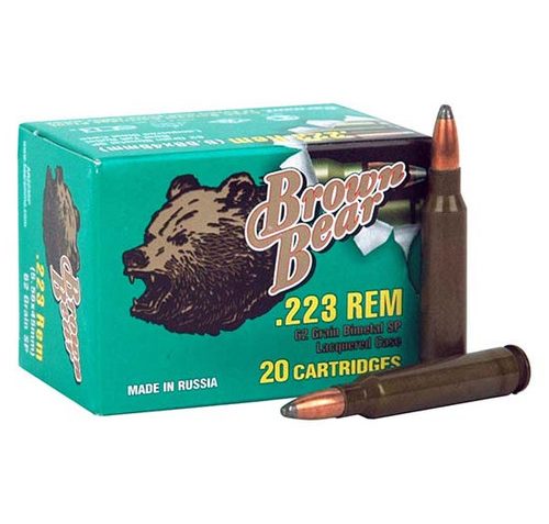 Brown Bear .223 Remington 62gr – Soft-point 20-pack