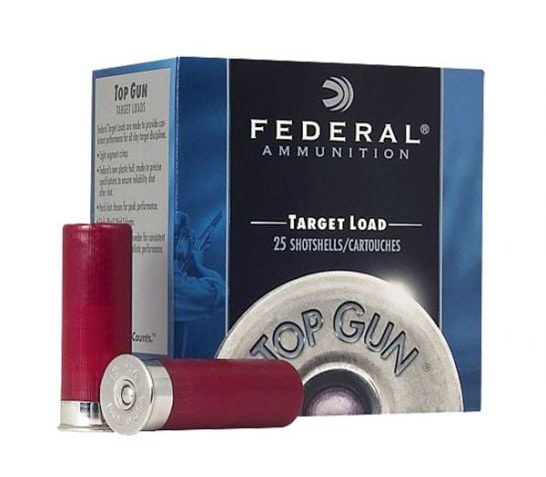 Federal Top Gun 12 GA, 2-3/4in. 1-1/8oz. #7.5 Shot – 25 Rounds [MPN: TG12275]