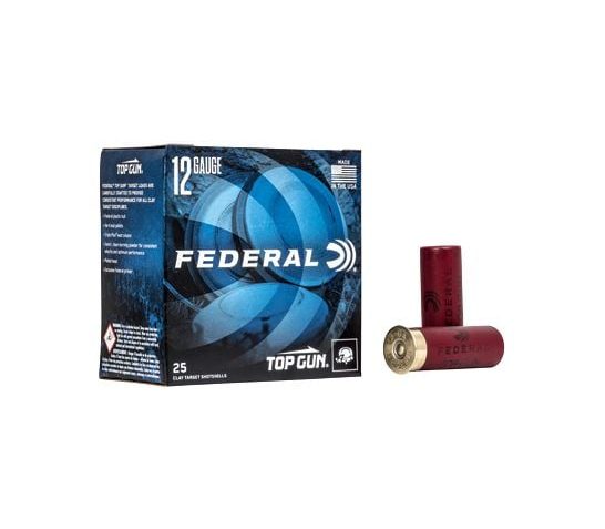 Federal Top Gun 12 GA, 2-3/4in. 1-1/8oz. #8 Shot – 25 Rounds [MPN: TGL128]