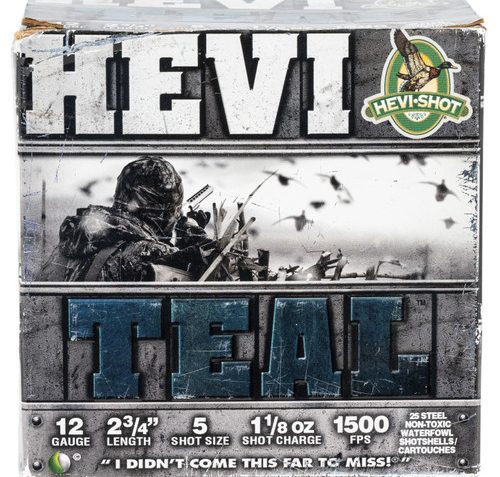 Hevishot Hevi-Teal 12 GA, 2-3/4in. 1-1/8oz. #5 Shot – 25 Rounds [MPN: 61225]