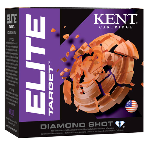 Kent Cartridge Elite Pro Target 12 GA, 2-3/4in. 1oz. #7.5 Shot – 25 Rounds [MPN: E12T2875]