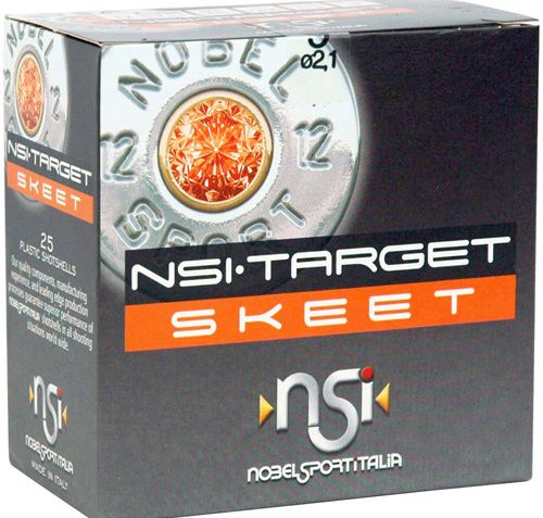 Nobel Sport Target Skeet 12 GA, 2-3/4in. 1-1/8oz. #9 Shot, – 25 rounds [MPN: ANSL129]