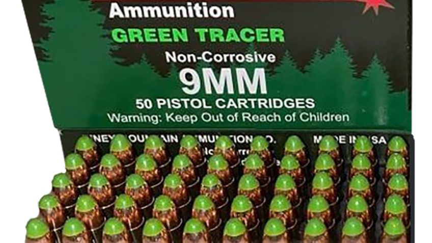 Supernova Green Tracer 9mm, 119gr. FMJ – 20 Rounds [PMSN9MMG]