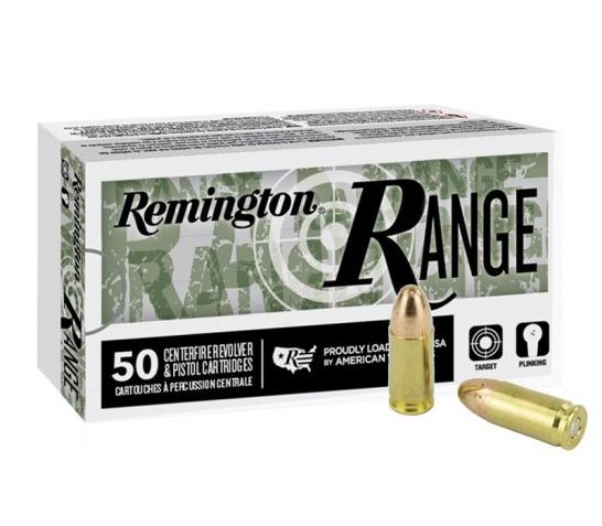 Remington Ammunition Range 9mm Luger 115 Grain Full Metal Jacket (FMJ) 100 Bx R23972