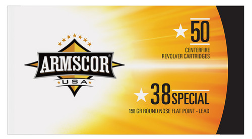 Armscor Pistol Ammo, Arms Fac385n 38spl 158gr                     50/box