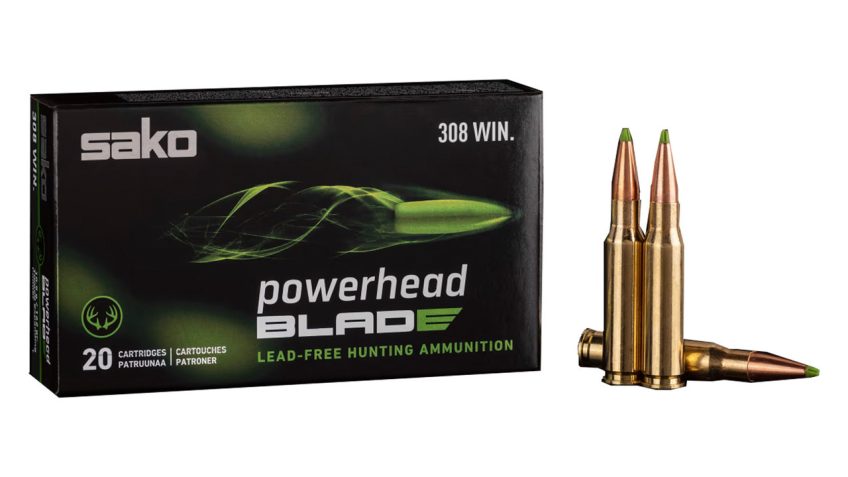 Sako Powerhead Blade 308 Winchester Ammo 162 Grain Lead Free 20/10