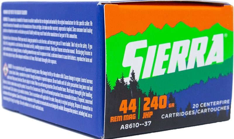 Sierra Sports Master .44 REM MAG, 240gr, JHP – 20 Rounds [MPN: A861037]