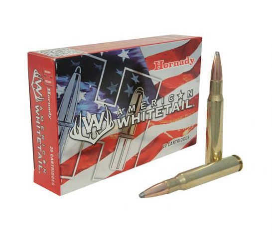 Hornady American Whitetail .30-06 Springfield 180 grain InterLock SP Brass Cased Centerfire Rifle Ammo, 20 Rounds, 81084