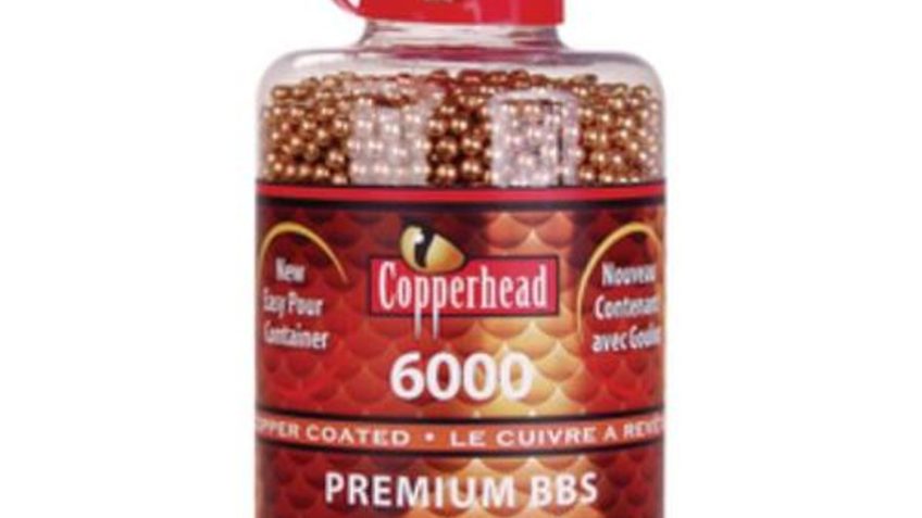 Crosman 767 Copperhead BBs .177 BB Copper-Coated Steel 6000 Per Bottle