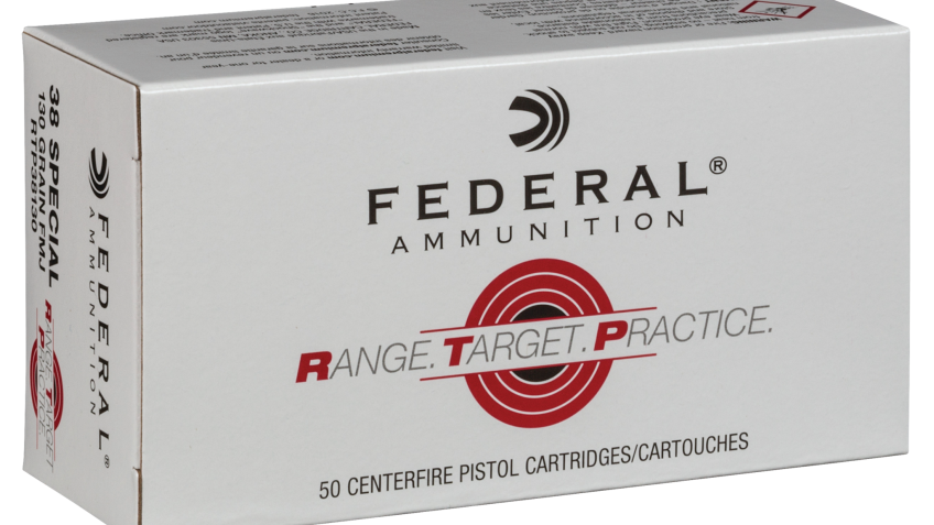 Federal RTP38130 Range and Target  38 Special 130 gr Full Metal Jacket (FMJ