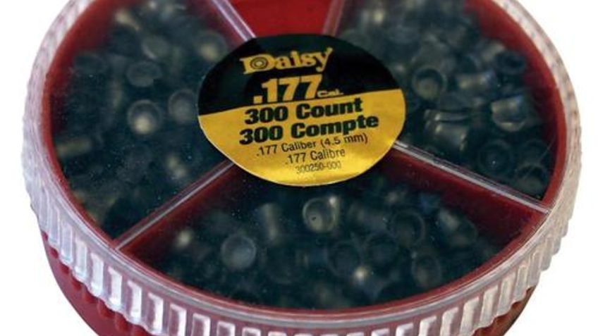 Daisy 987781406 Dial-A-Pellet  .177 Pellet Lead Flat Nose/Pointed/Hollow Point 300 Per Tin