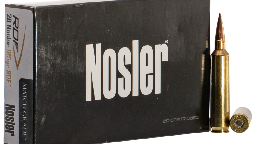 Nosler 60141 Match Grade RDF 28 Nosler 185 gr Hollow Point Boat Tail (HPBT) 20 Bx/ 10 Cs