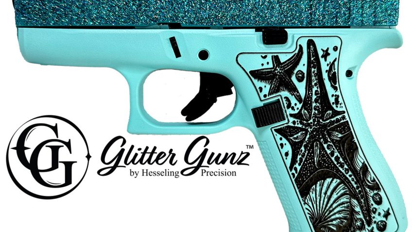 Glock 43X “Sea Star Glitter” Blue 9mm 3.4″ Barrel 10-Rounds