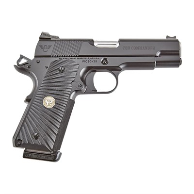 Wilson Combat CQB Commander 9mm 4.25″ Black Armor Tuff Finish 1-8Rd 1-10Rd Magazines Pistol