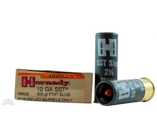 Hornady 8623 SST FTX 12 Gauge 2.75" 300 GR Slug Shot 5 Bx/ 20 Cs