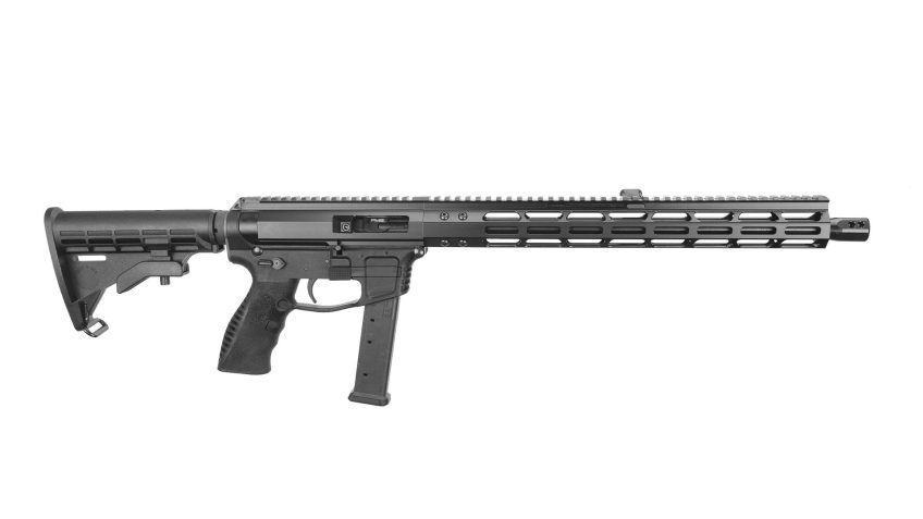 Foxtrot Mike Mike-9 9mm Hybrid Ambi Front-Charging 16″ Rifle – Black – Dirty Bird Industries