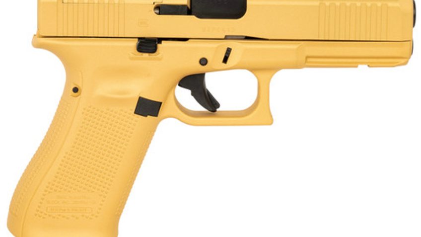 Glock G17 Gen 5 9mm Gold Cerakote MOS Semi-Automatic Pistol