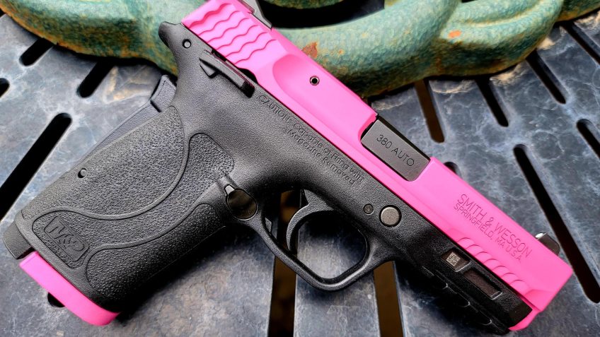 Smith & Wesson EZ 380 Black w/ Pink Cerakote Slide