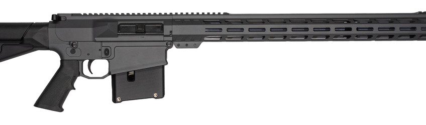 Great Lakes GL-10 AR-10 Long Action, Semi-auto, 7mm Rem. Mag., 24″ Stainless BBL, Sniper Gray, 5+1