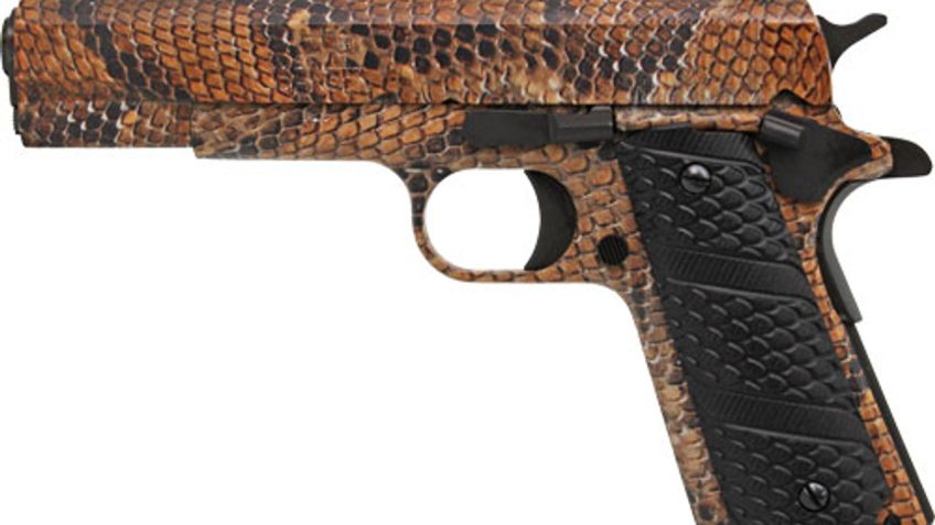 IVER JOHNSON 1911A1 .45ACP 5″ FS 8RD RATTLESNAKE