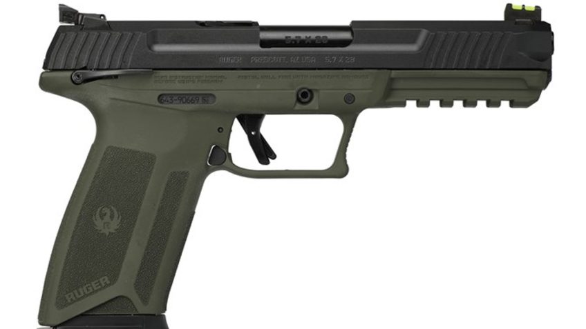 Ruger Ruger-57 Pistol OD Green / Black 5.7 X 28 4.94″ Barrel 20-Rounds